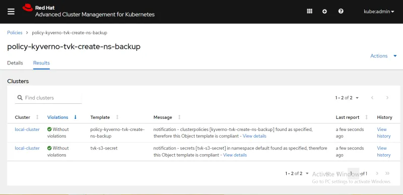 kyverno-results-without-violation