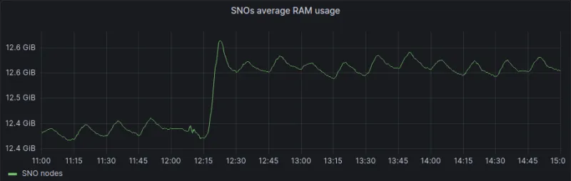 Screenshot of SNOs average memory usage