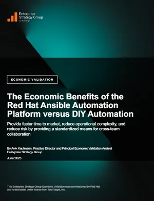 The economic benefits of Red Hat Ansible Automation Platform versus DIY automation