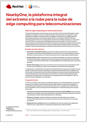 NearbyOne, la plataforma integral del extremo a la nube para la nube de edge&nbsp;computing para telecomunicaciones