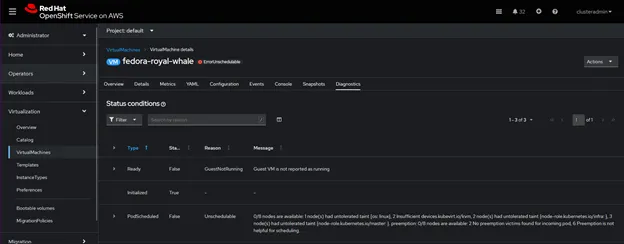 Quick create virtual machine