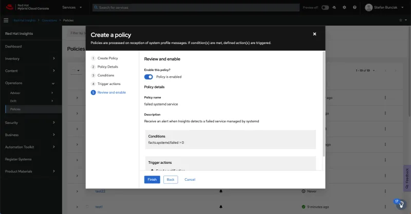 Create a policy step 5 screenshot