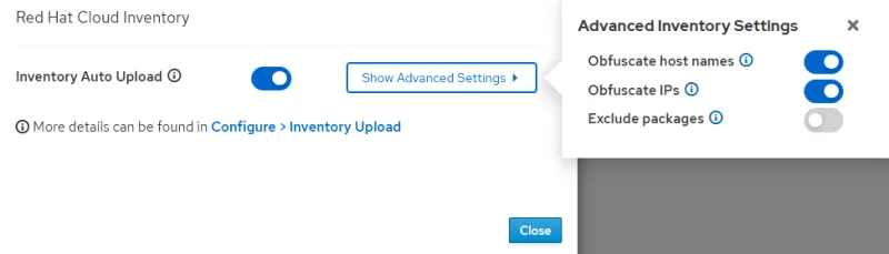 Red Hat Satellite tips: advanced inventory settings with obfuscation options enabled