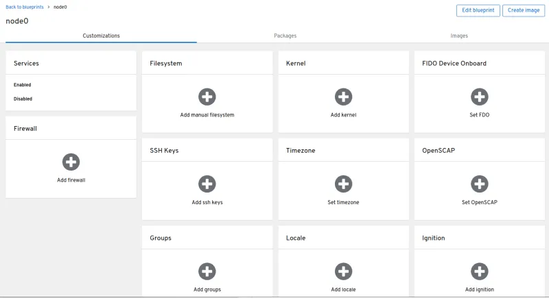 Image Builder has added support in the web console for editing blueprint configurations