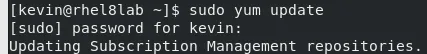 sudo yum update