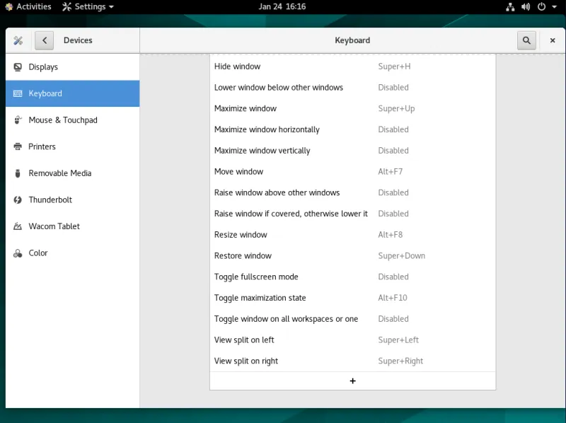 GNOME keyboard shortcut creation