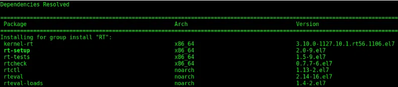 Step 3: RT dependencies
