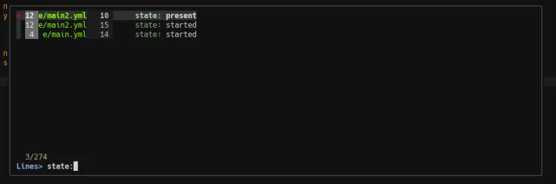 Press Enter to go to the specific line in the correct buffer