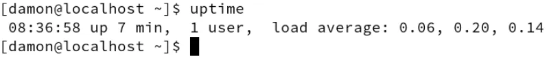 basic uptime output