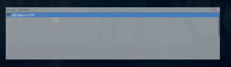 LBreakoutHD launch menu