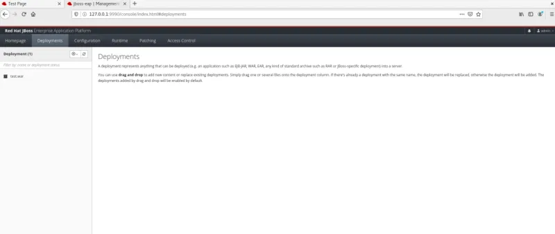 Deployments information management console