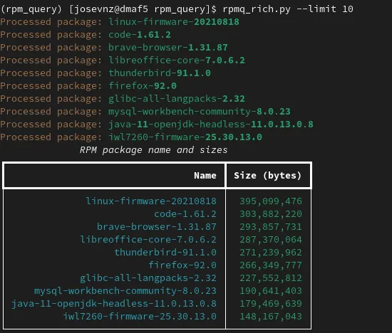 run the rpm_rich.py script
