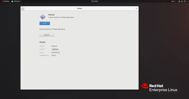 Installing the Flathub repository
