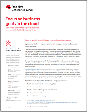 Focus on business goals in the cloud