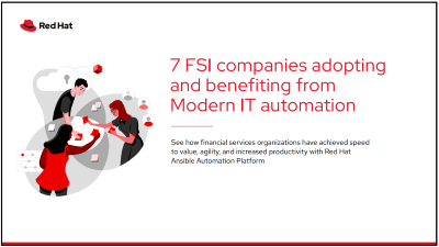 7 FSI companies adopting and benefiting from modern IT automation