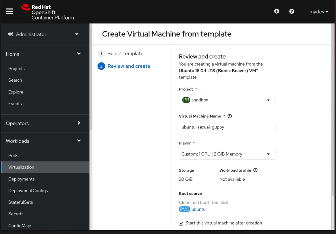 Working With Operating System Templates in OpenShift Virtualization
