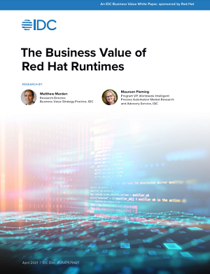 The business value of Red Hat Runtimes