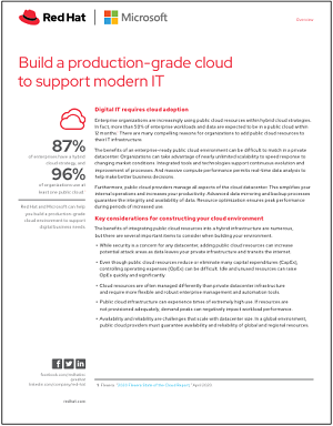 Build an enterprise-grade cloud environment with Red Hat and Microsoft