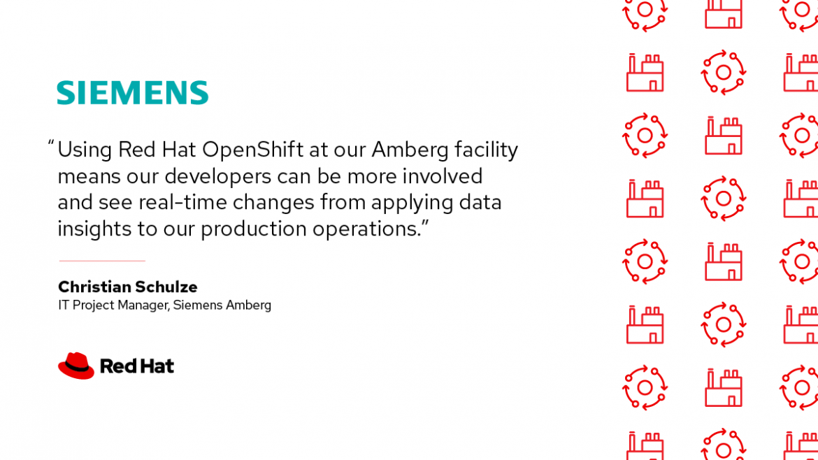 Siemens improves uptime and security with Red Hat OpenShift