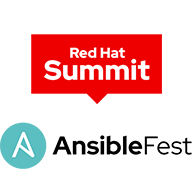 Red Hat Summit and AnsibleFest logos