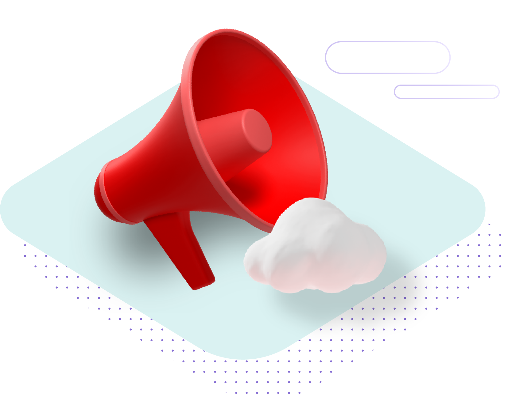 Illustration of megaphone